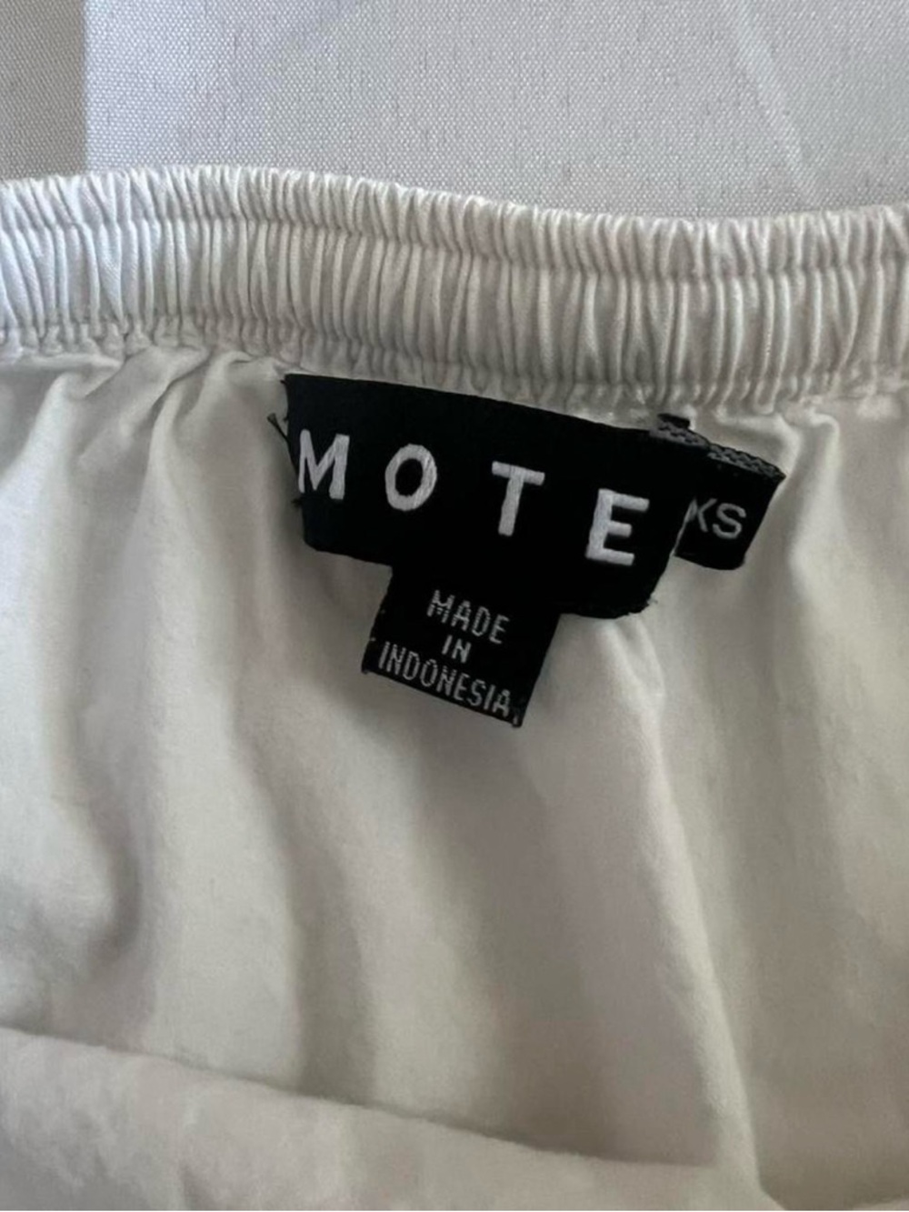 Motel Rocks White Tiered Cotton Midi Skirt - Picture 3 of 7
